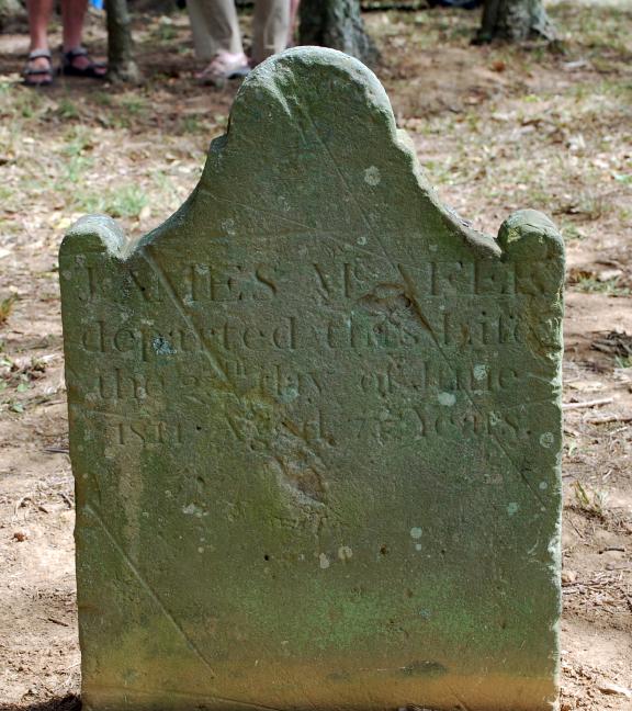 James McAfee gravestone