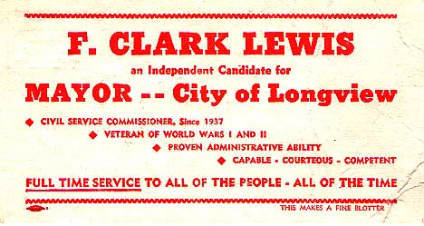 F. Clark Lewis advertisement