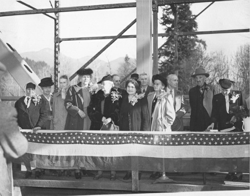 Cowlitz River Bridge dedication ceremony